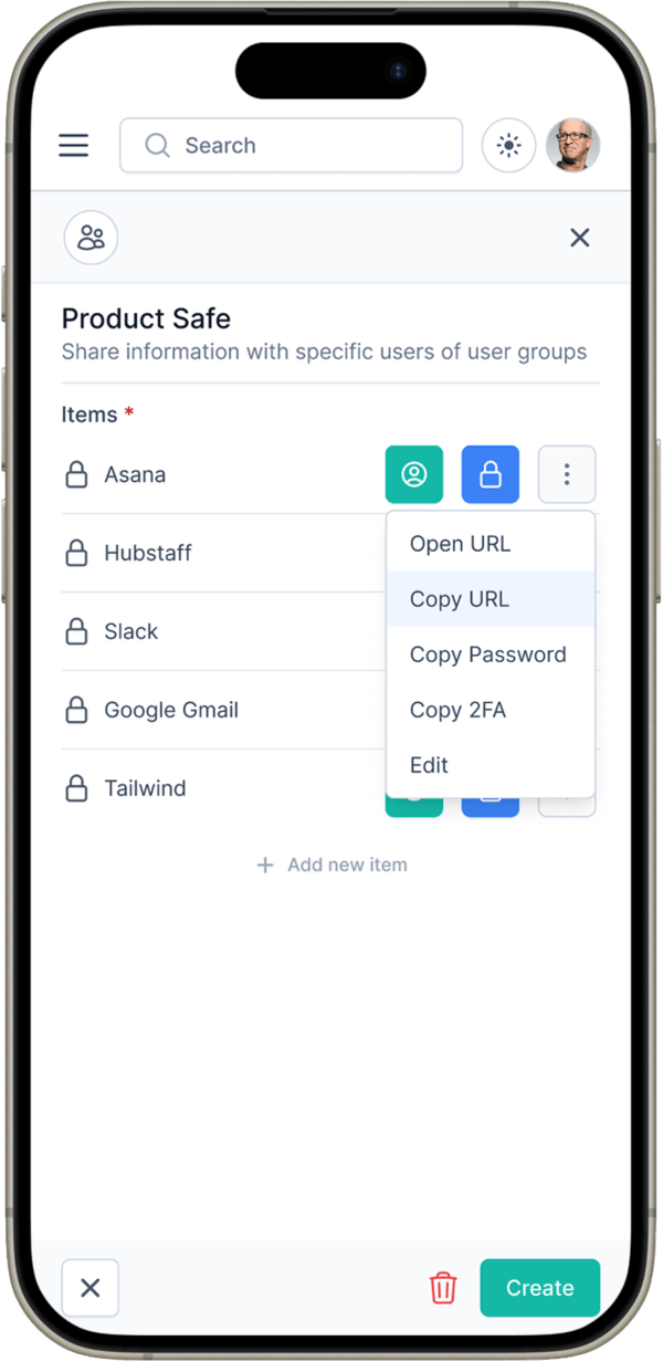 Mobile view of the projectlify product safe